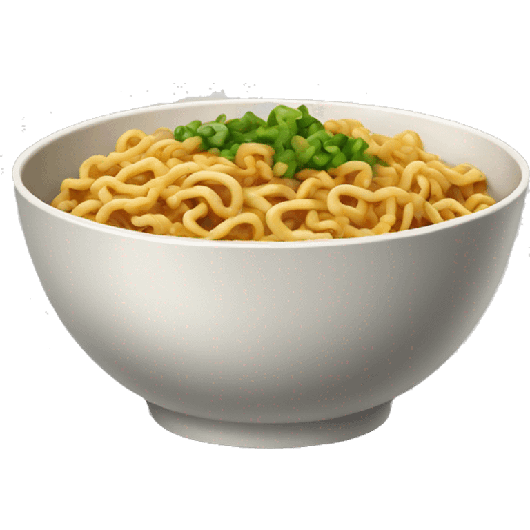 Chinese food bowl of zhajiangmian emoji