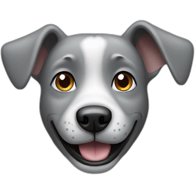 gray smiling dog emoji