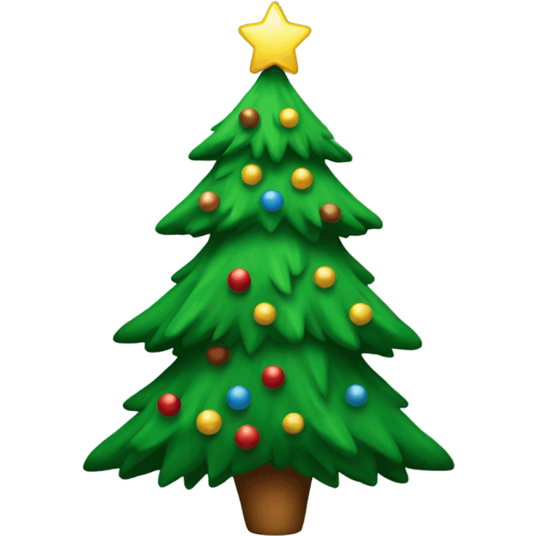 A christmas tree emoji