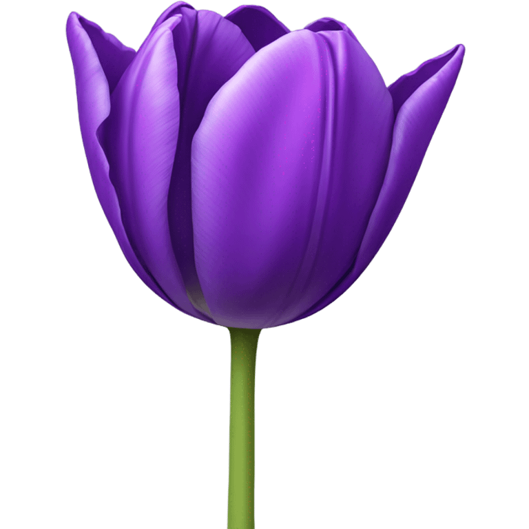 Purple tulip emoji