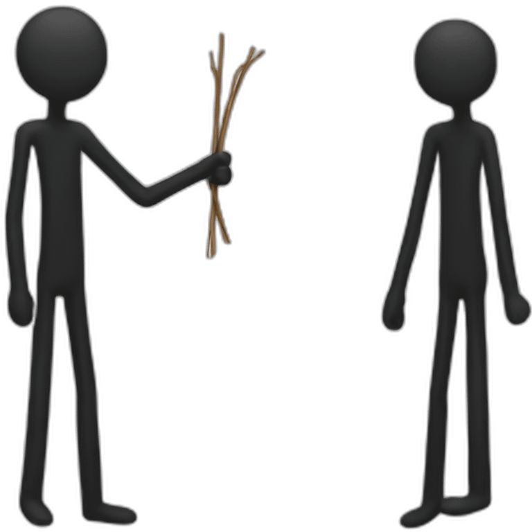 two stickmen emoji