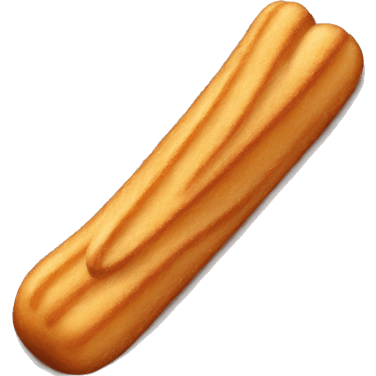 A churro filled with chocolate  emoji