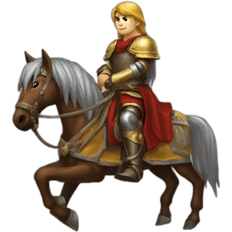 man on a horse from heroes of might and magic 2 emoji