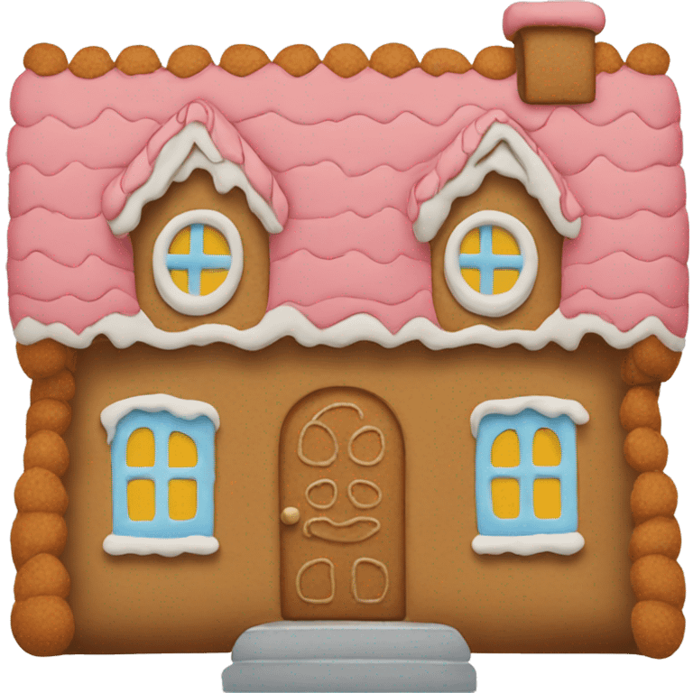 gingerbread house emoji