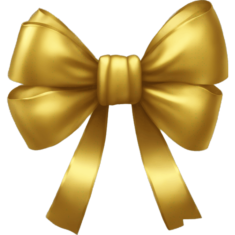 Gold bow emoji