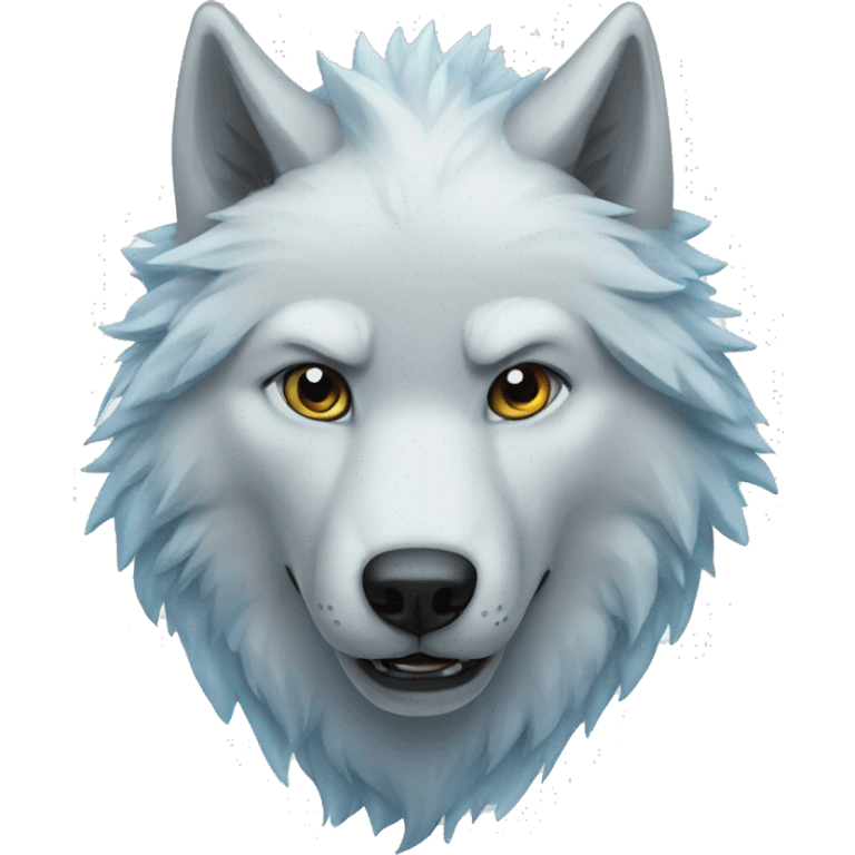 Ice wolf emoji