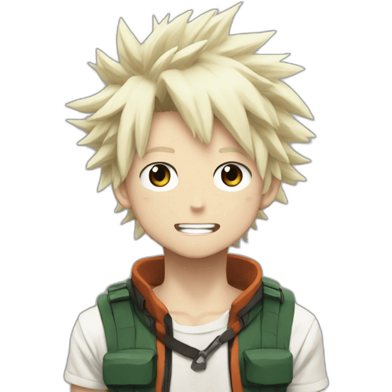 Bakugo my hero academia neutral emoji