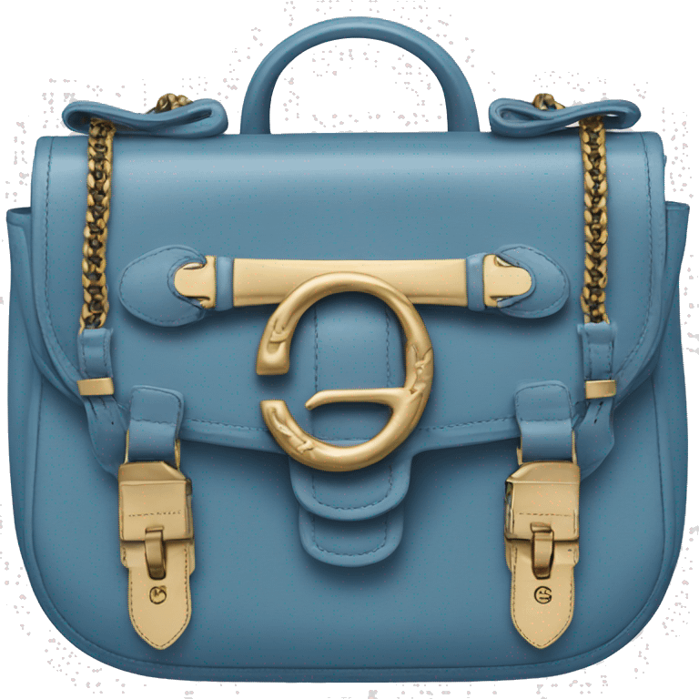 Blue gucci purse emoji