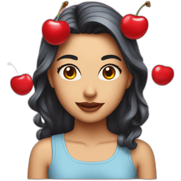 Cherry girlfriend emoji