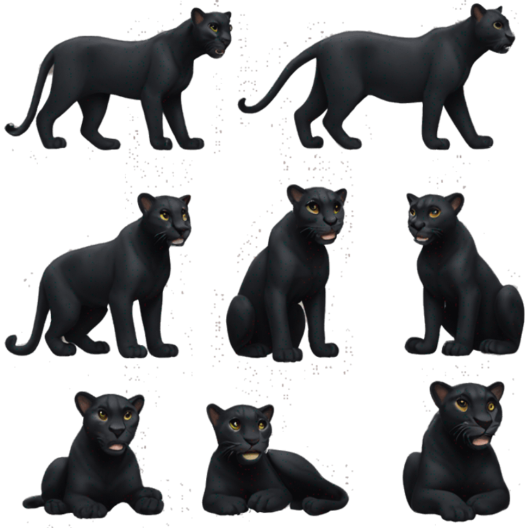 Black panthera emoji