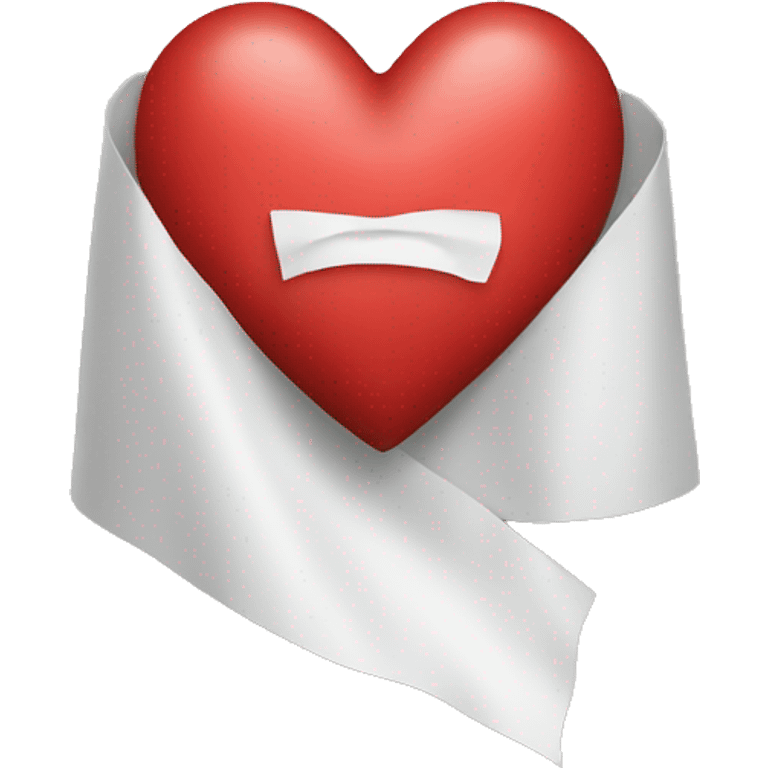 Heart with a tissue emoji