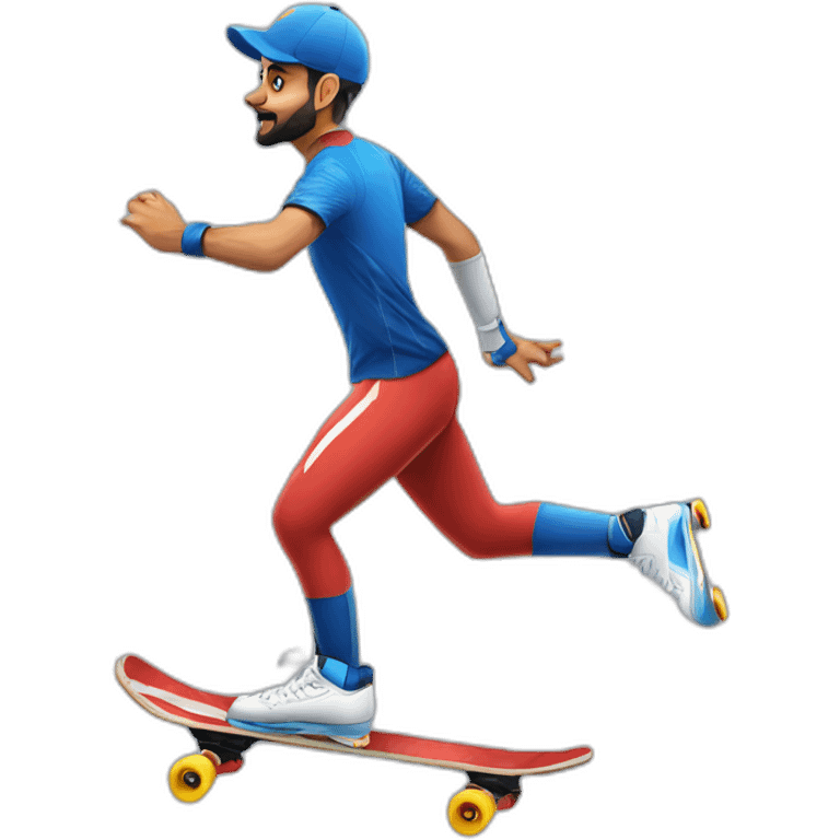 virat kohli skating emoji