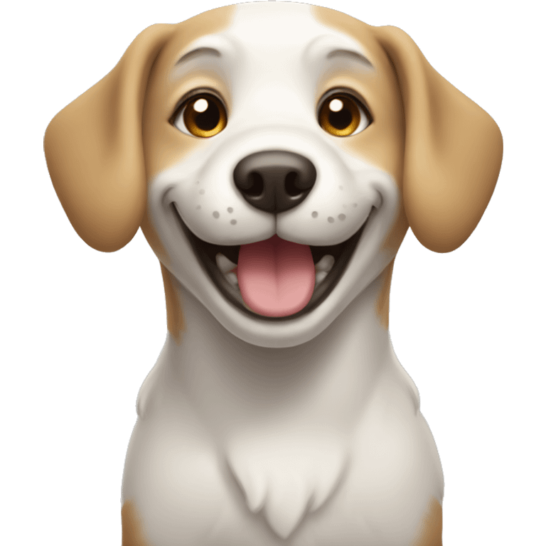 Smiling dog emoji