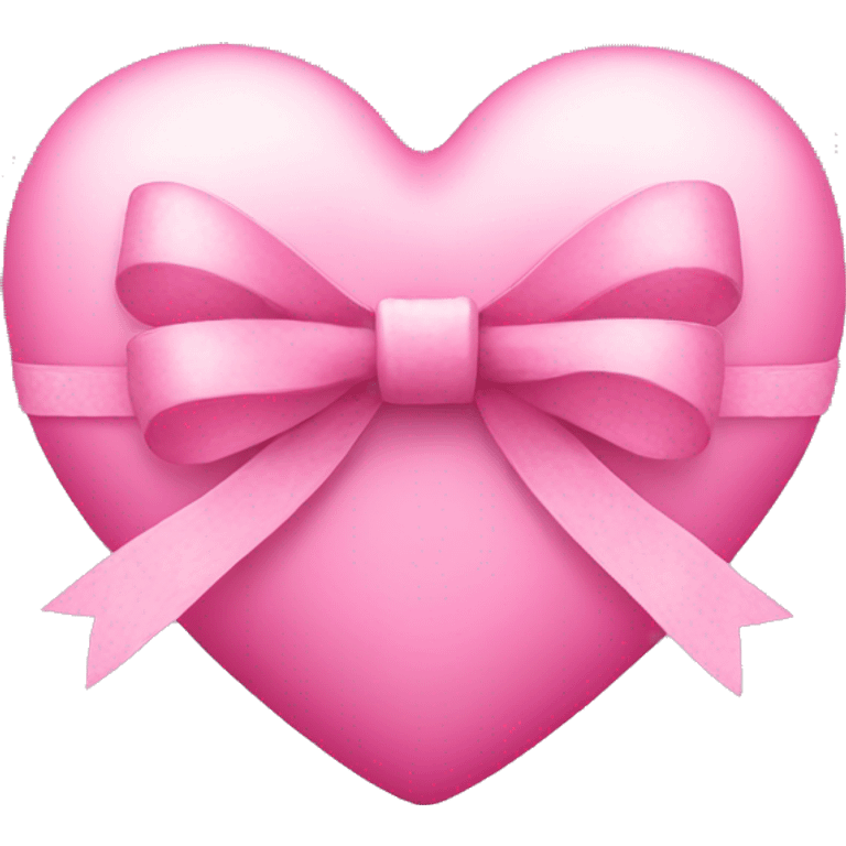 pink heart with bow  emoji