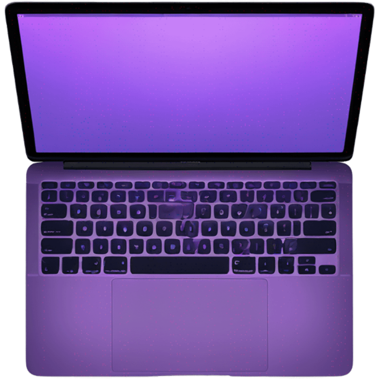 Purple macbook open emoji