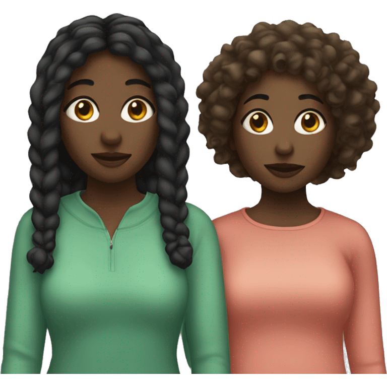 2 black girls emoji