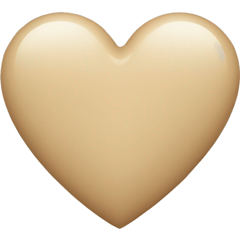 beige heart emoji