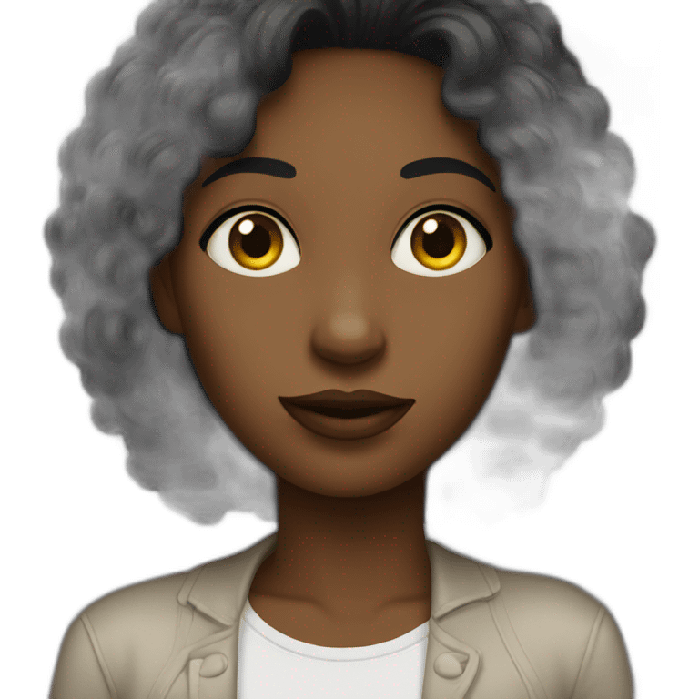 Femme noir emoji