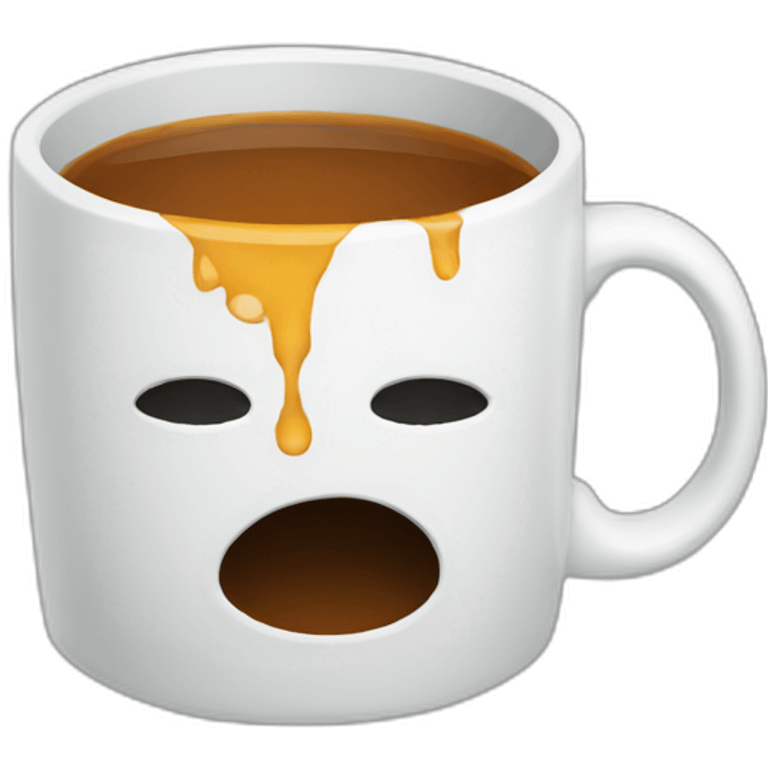 Broken mug emoji