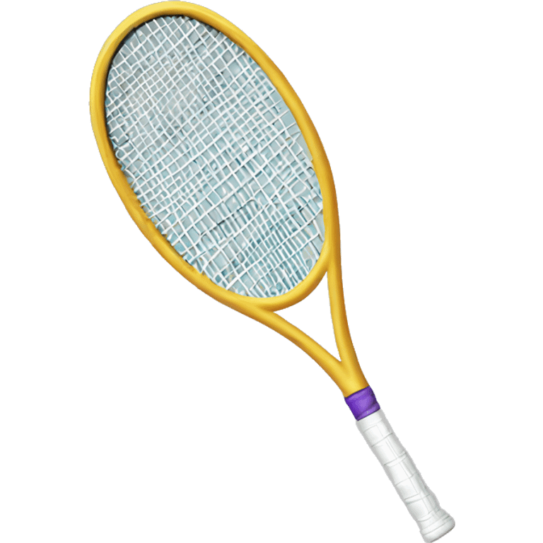 Chic tennis racket emoji