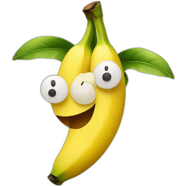 happy banana emoji