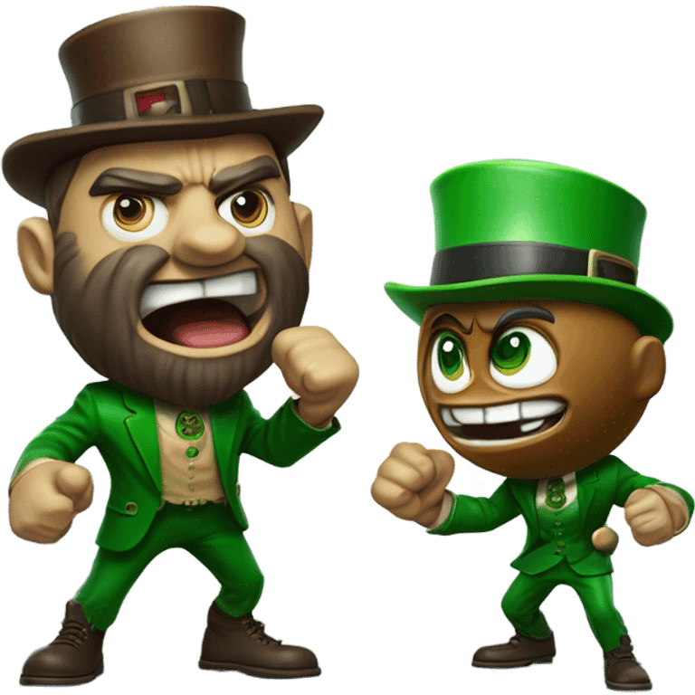 Brutus buckeye punching leprechaun  emoji