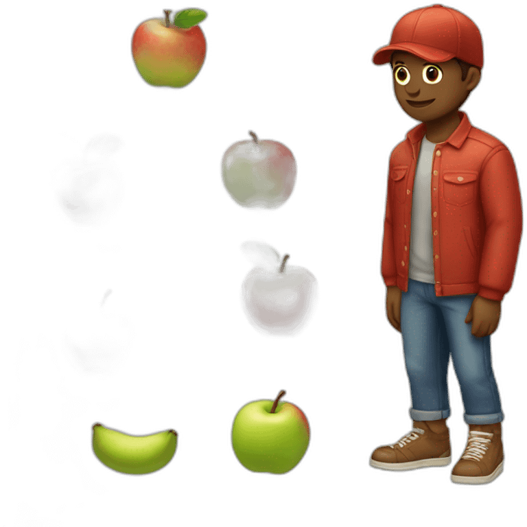 manzana y ropa emoji