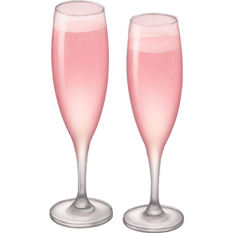 Pink champagne emoji