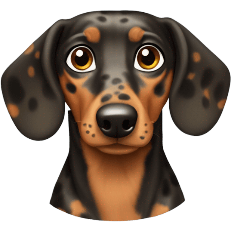 Spotted dachshund  emoji