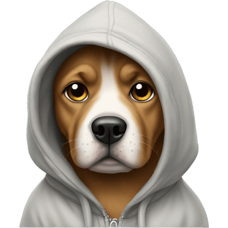 Doggie wearing a hoodie  emoji