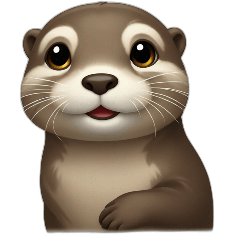 Otter blessing emoji