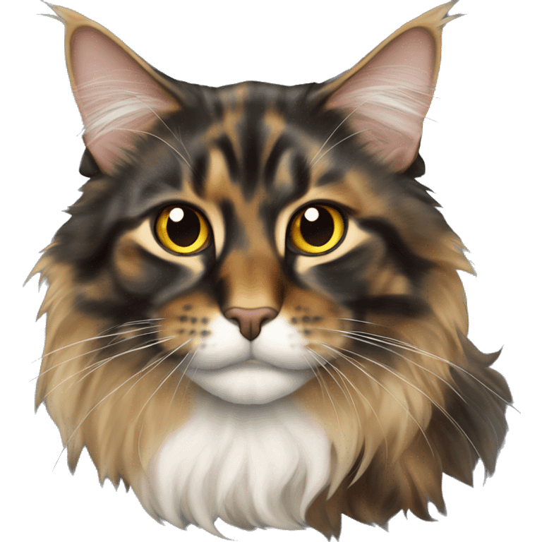 Tortie maine coon emoji