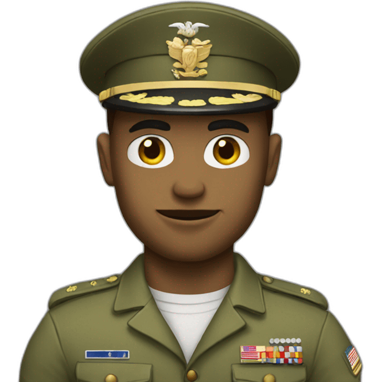 muscular military emoji