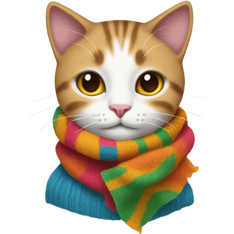 Cat with scarf emoji