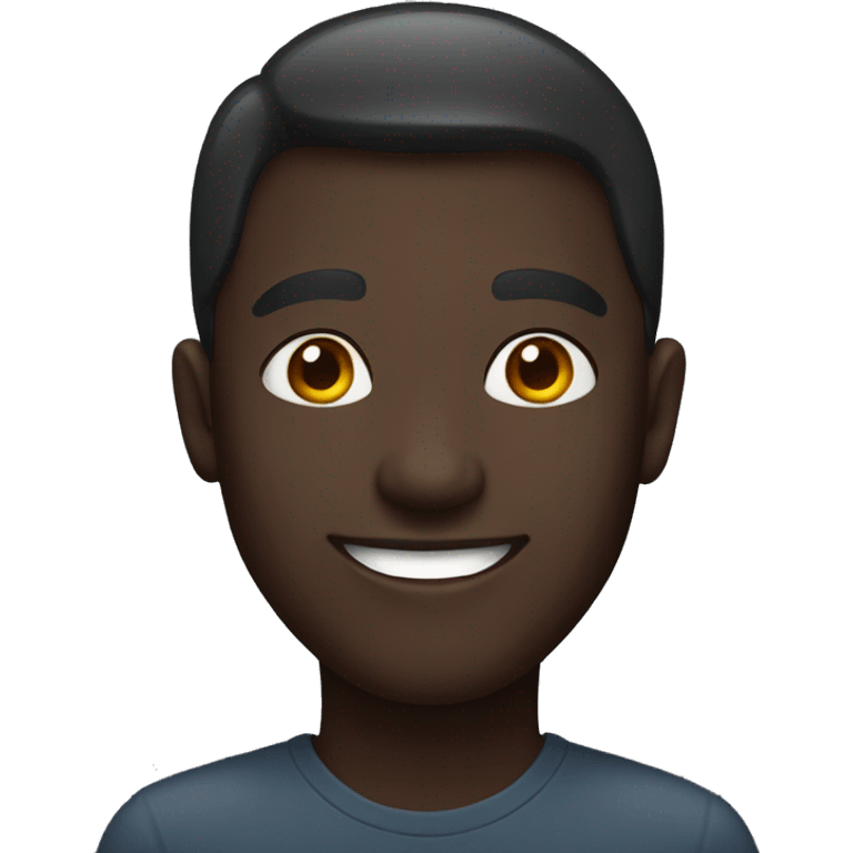 happy dark-skinned male portrait emoji