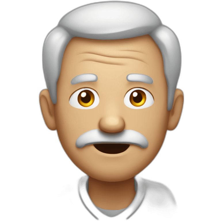 Constipated grandpa emoji