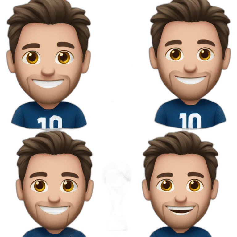 messi happy emoji