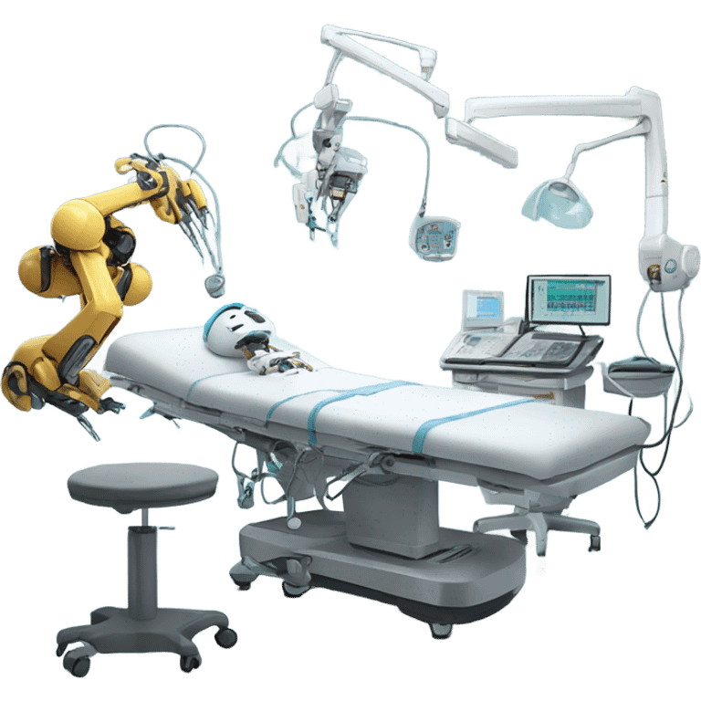 Robots performing surgery emoji