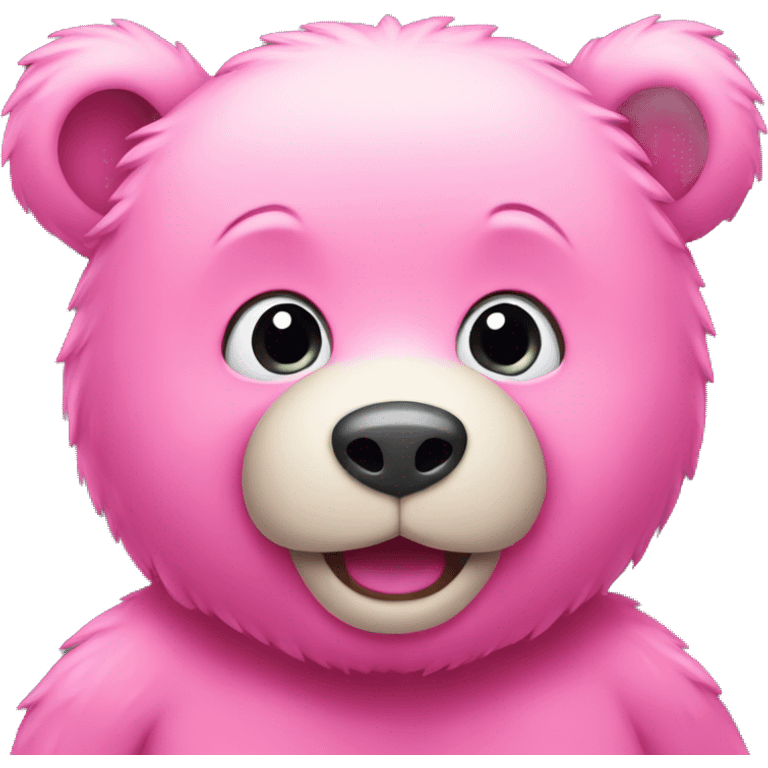 Pink bear emoji