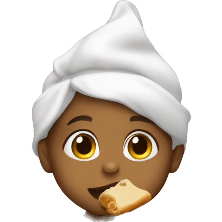 Baby eating food emoji