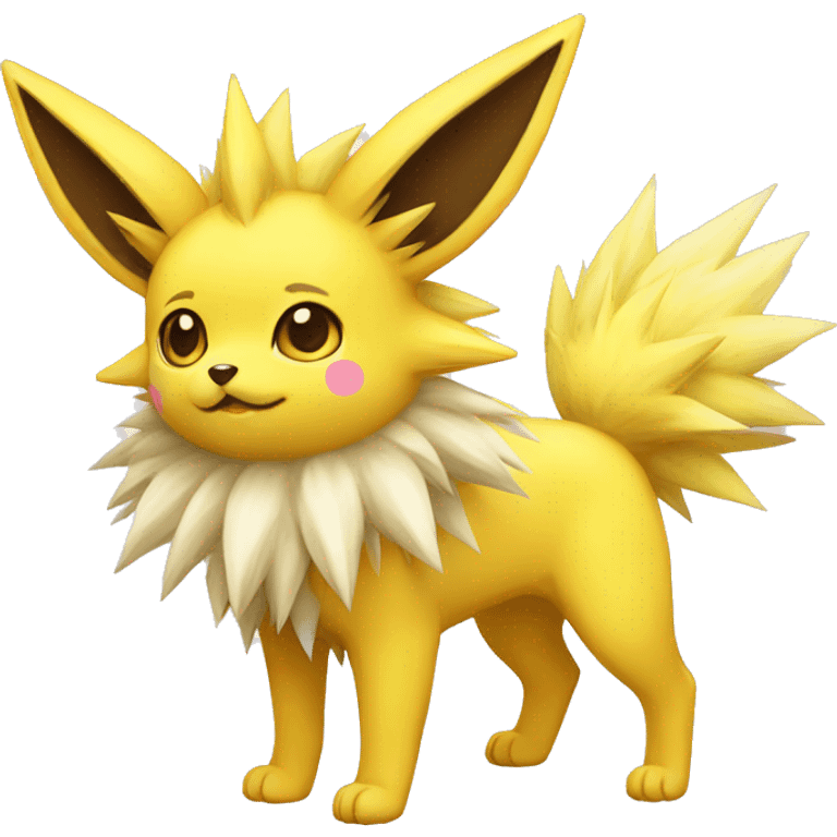 Kawaii Jolteon full body emoji