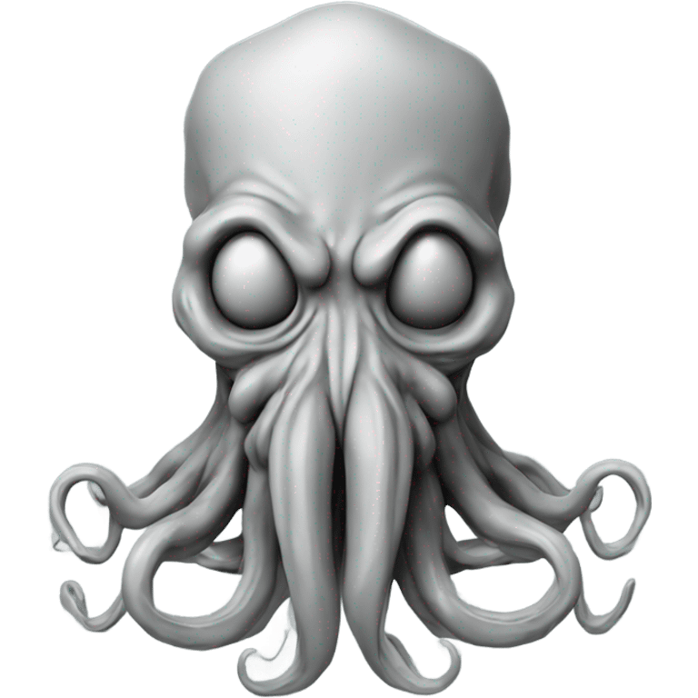 Cthulhu wireframe 3D emoji