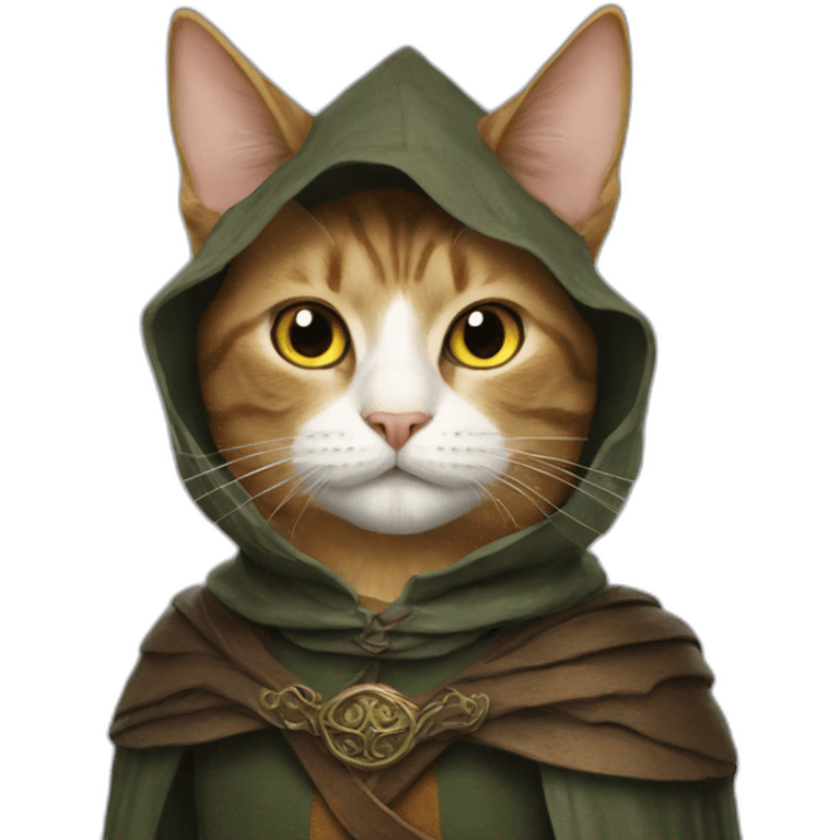 cat in a lord of the rings costume emoji