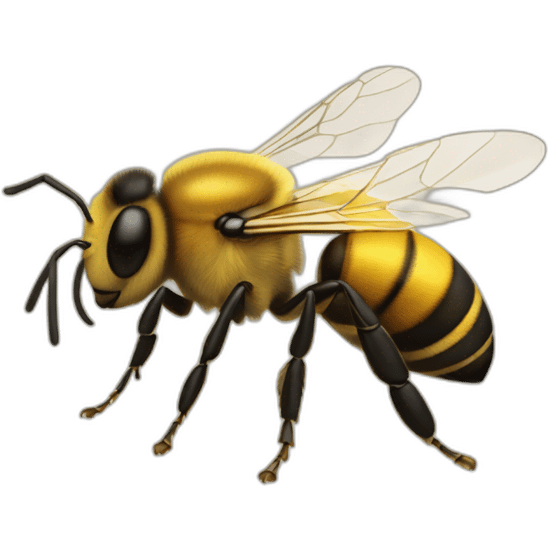 Abeja de perfil emoji