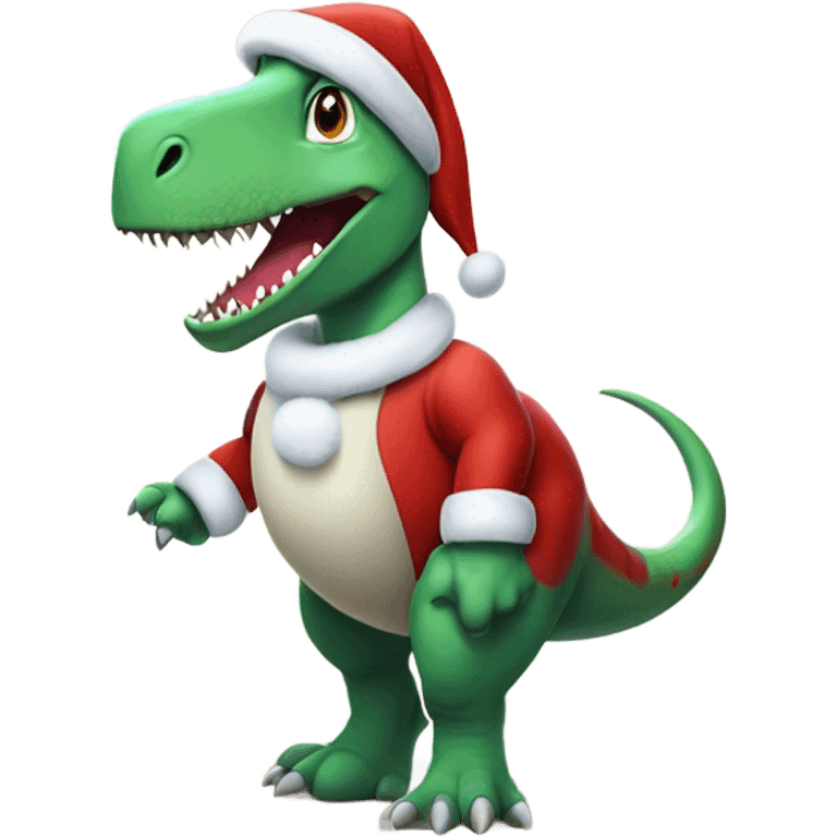 Santa Dinosaur emoji