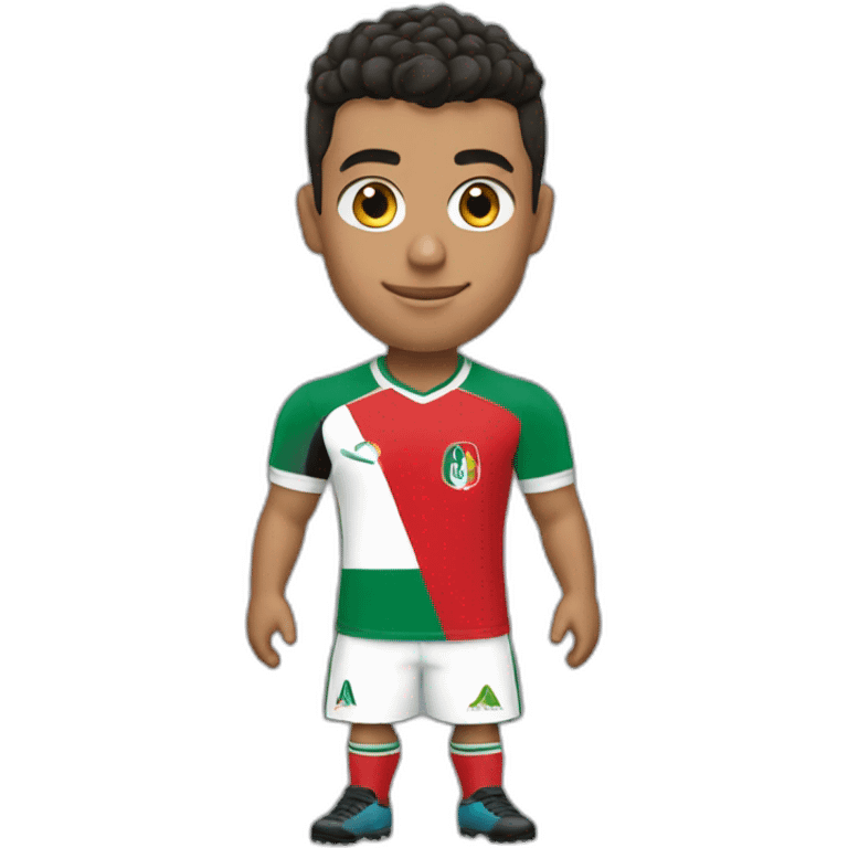 Cristiano en maillot de Palestine emoji