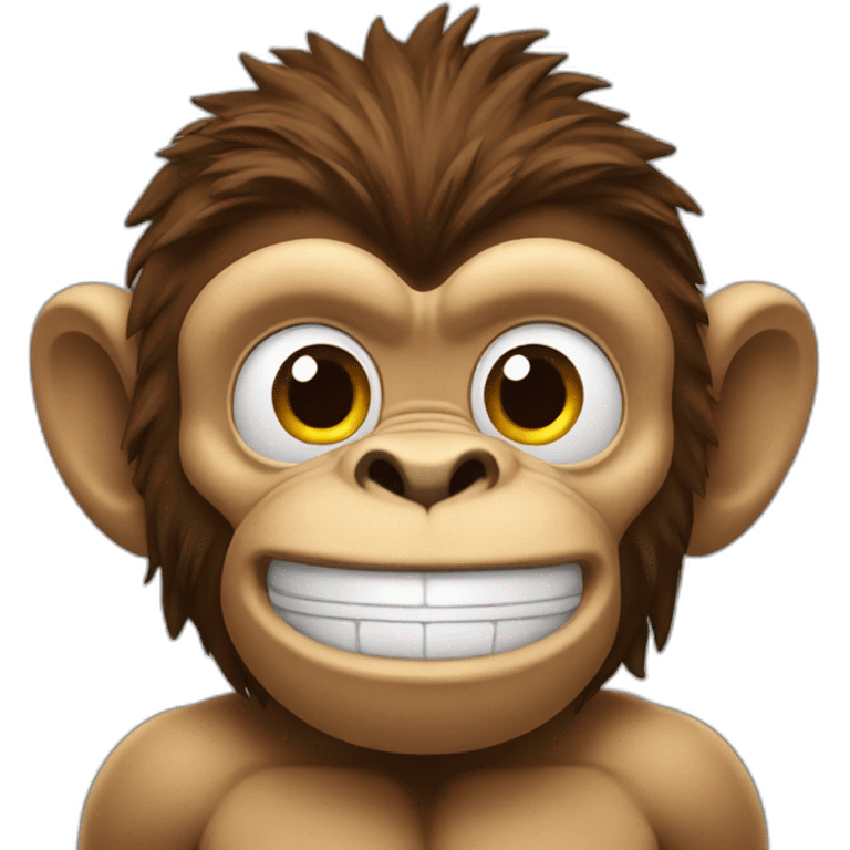 Muscle monkey emoji