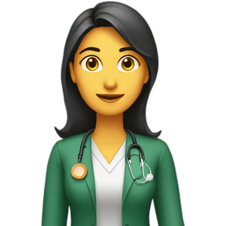 female pharmacology Indian Pakistani teacher. Typical  emoji