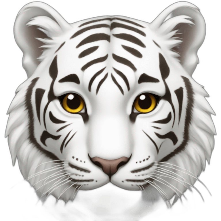 White tiger emoji