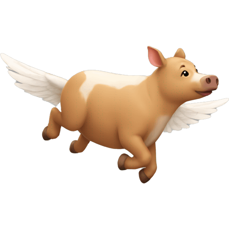 Un cerdo volando  emoji